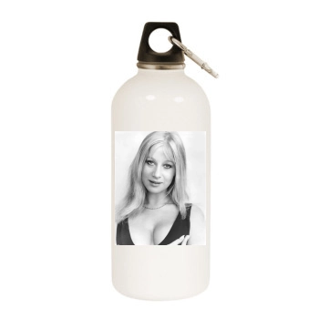 Helen Mirren White Water Bottle With Carabiner