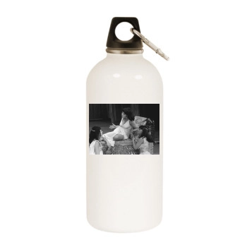 Helen Mirren White Water Bottle With Carabiner