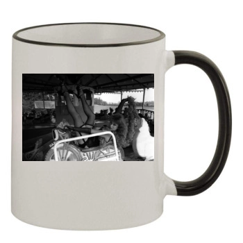 Helen Mirren 11oz Colored Rim & Handle Mug