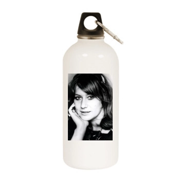 Helen Mirren White Water Bottle With Carabiner