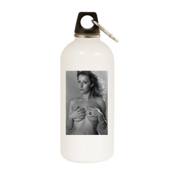 Helen Mirren White Water Bottle With Carabiner