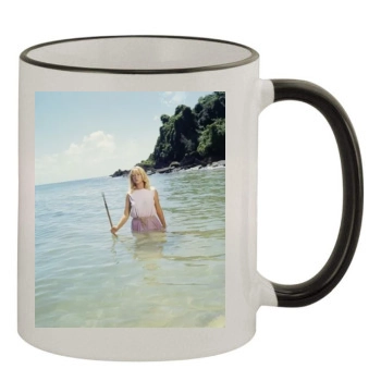 Helen Mirren 11oz Colored Rim & Handle Mug