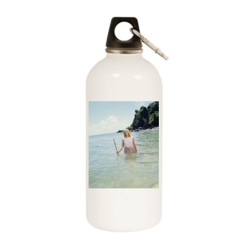 Helen Mirren White Water Bottle With Carabiner