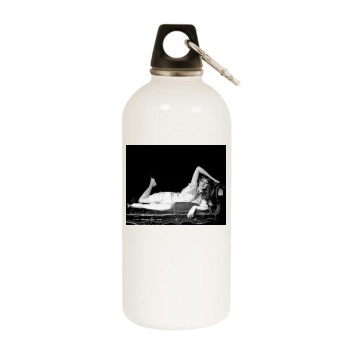 Helen Mirren White Water Bottle With Carabiner