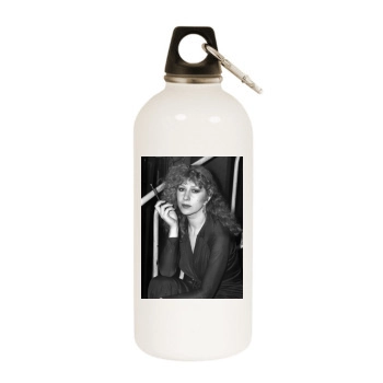 Helen Mirren White Water Bottle With Carabiner