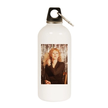 Helen Mirren White Water Bottle With Carabiner