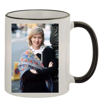 Helen Mirren 11oz Colored Rim & Handle Mug