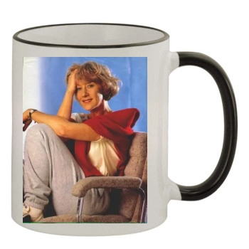 Helen Mirren 11oz Colored Rim & Handle Mug