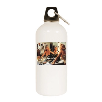 Helen Mirren White Water Bottle With Carabiner