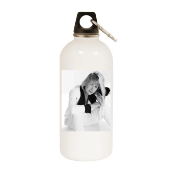 Helen Mirren White Water Bottle With Carabiner