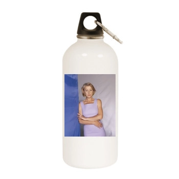 Helen Mirren White Water Bottle With Carabiner