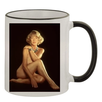 Helen Mirren 11oz Colored Rim & Handle Mug