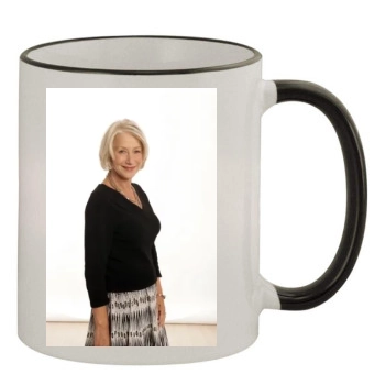 Helen Mirren 11oz Colored Rim & Handle Mug