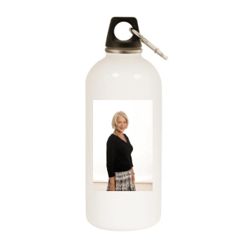 Helen Mirren White Water Bottle With Carabiner