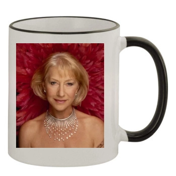 Helen Mirren 11oz Colored Rim & Handle Mug