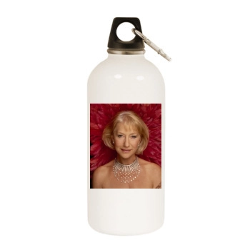 Helen Mirren White Water Bottle With Carabiner