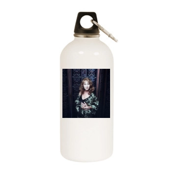 Helen Mirren White Water Bottle With Carabiner