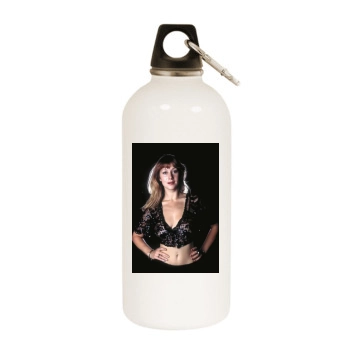 Helen Mirren White Water Bottle With Carabiner