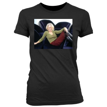 Helen Mirren Women's Junior Cut Crewneck T-Shirt