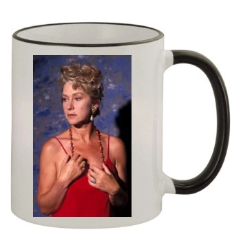 Helen Mirren 11oz Colored Rim & Handle Mug