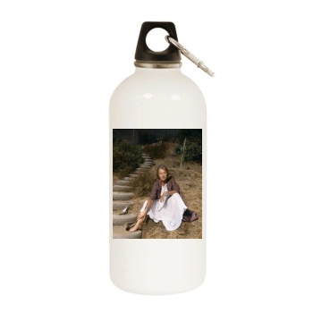 Helen Mirren White Water Bottle With Carabiner