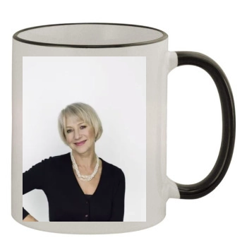 Helen Mirren 11oz Colored Rim & Handle Mug