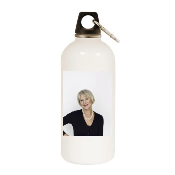 Helen Mirren White Water Bottle With Carabiner