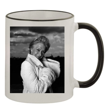 Helen Mirren 11oz Colored Rim & Handle Mug