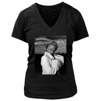 Helen Mirren Women's Deep V-Neck TShirt