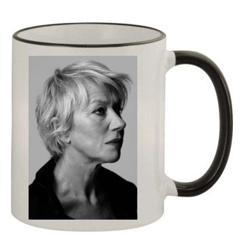 Helen Mirren 11oz Colored Rim & Handle Mug