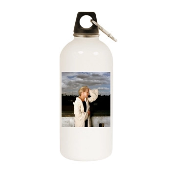 Helen Mirren White Water Bottle With Carabiner