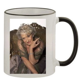 Helen Mirren 11oz Colored Rim & Handle Mug