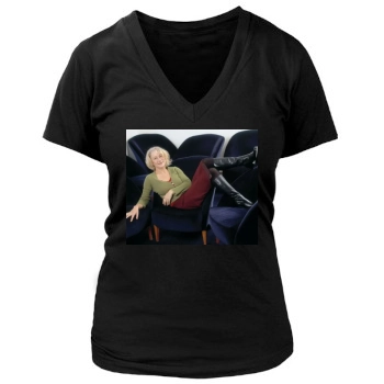 Helen Mirren Women's Deep V-Neck TShirt