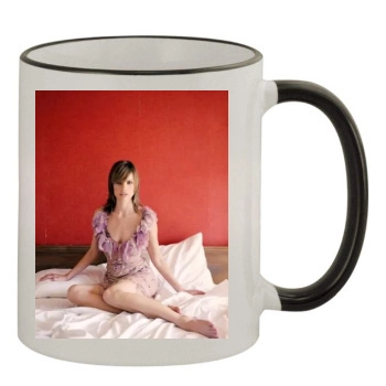 Hilary Swank 11oz Colored Rim & Handle Mug