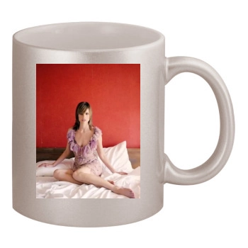 Hilary Swank 11oz Metallic Silver Mug