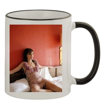 Hilary Swank 11oz Colored Rim & Handle Mug