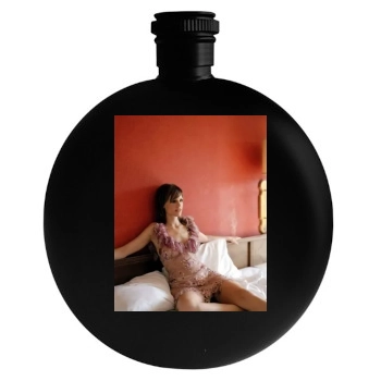 Hilary Swank Round Flask