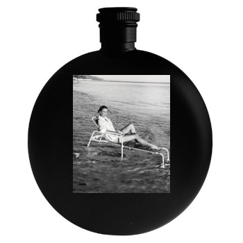 Hilary Swank Round Flask