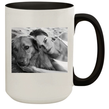 Hilary Swank 15oz Colored Inner & Handle Mug