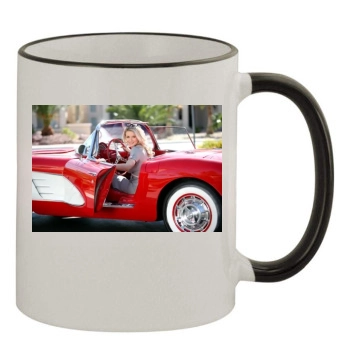 Holly Madison 11oz Colored Rim & Handle Mug