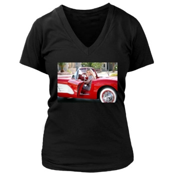 Holly Madison Women's Deep V-Neck TShirt