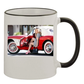 Holly Madison 11oz Colored Rim & Handle Mug