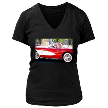 Holly Madison Women's Deep V-Neck TShirt