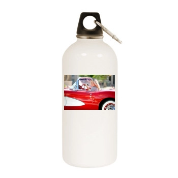 Holly Madison White Water Bottle With Carabiner