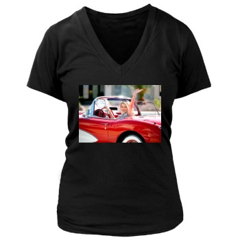 Holly Madison Women's Deep V-Neck TShirt