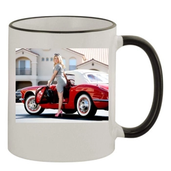 Holly Madison 11oz Colored Rim & Handle Mug