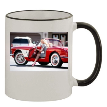 Holly Madison 11oz Colored Rim & Handle Mug