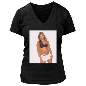 Holly Valance Women's Deep V-Neck TShirt