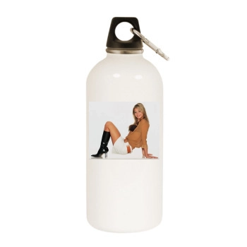 Holly Valance White Water Bottle With Carabiner