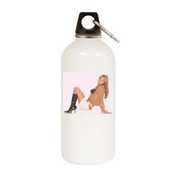 Holly Valance White Water Bottle With Carabiner